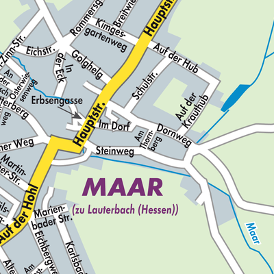 Stadtplan Maar