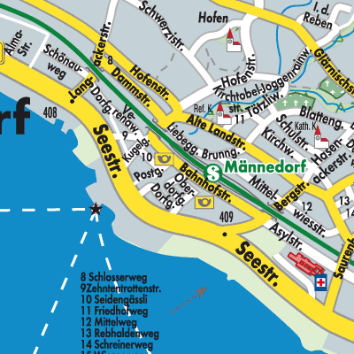 Stadtplan Männedorf