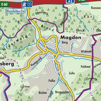Magden Stadtpl ne Und Landkarten