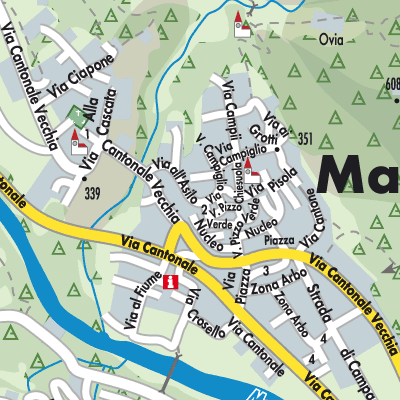 Stadtplan Maggia