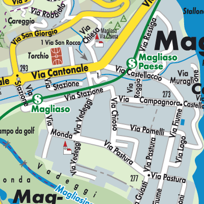 Stadtplan Magliaso