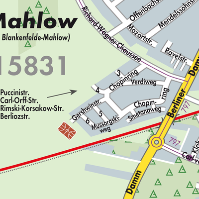 Stadtplan Mahlow