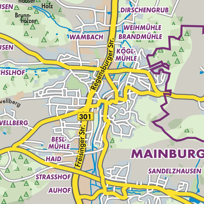 Übersichtsplan Mainburg (VGem)
