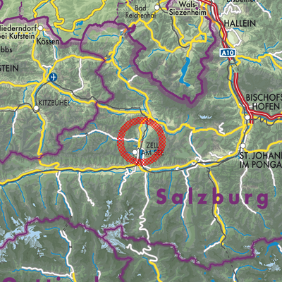 Landkarte Maishofen