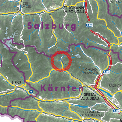 Landkarte Mallnitz