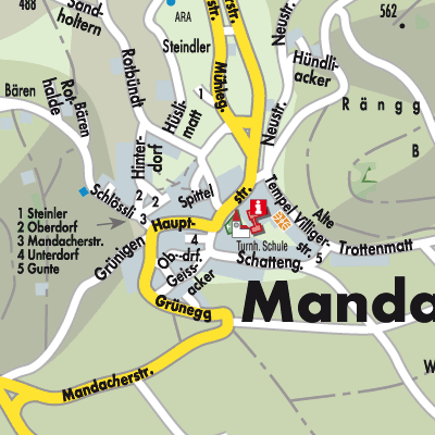 Stadtplan Mandach