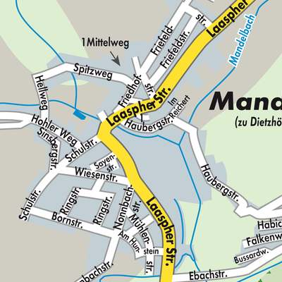 Stadtplan Mandeln