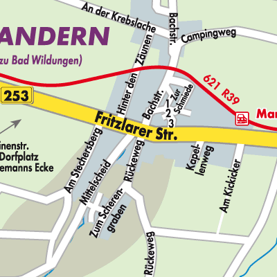 Stadtplan Mandern