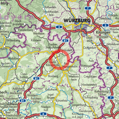 Landkarte Marbach