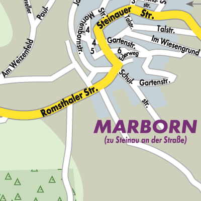 Stadtplan Marborn