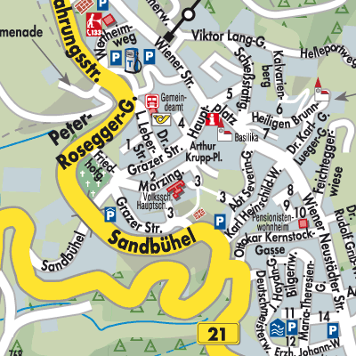 Stadtplan Mariazell