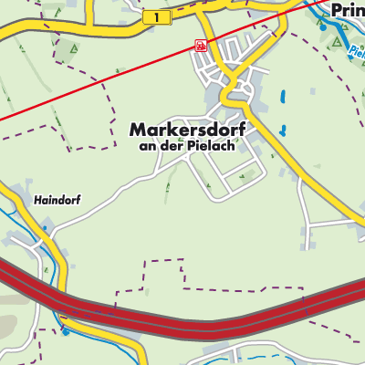 Übersichtsplan Markersdorf-Haindorf