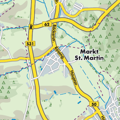 Übersichtsplan Markt Sankt Martin