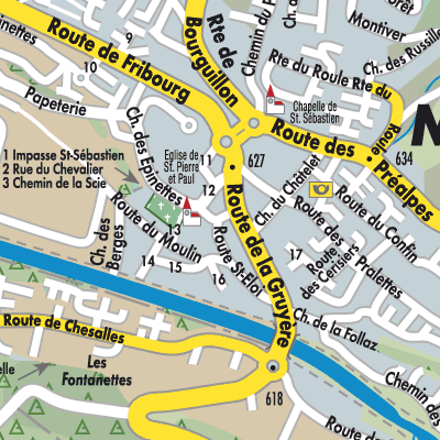 Stadtplan Marly