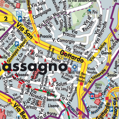 Stadtplan Massagno