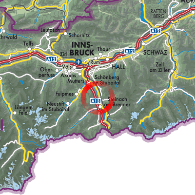 Landkarte Matrei am Brenner