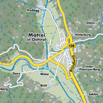 Übersichtsplan Matrei in Osttirol