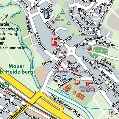 Stadtplan Mauer