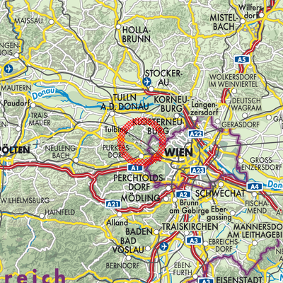 Landkarte Mauerbach