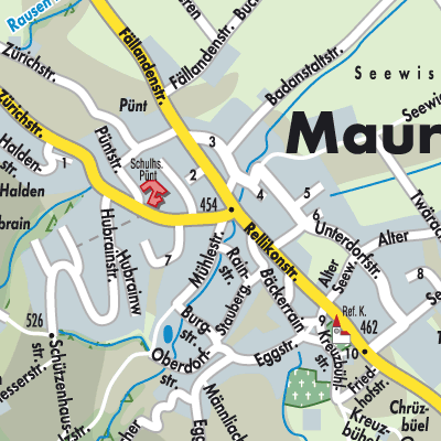 Stadtplan Maur