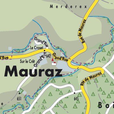 Stadtplan Mauraz
