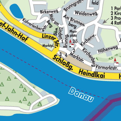 Stadtplan Mauthausen