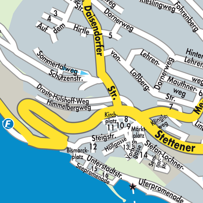 Stadtplan Meersburg