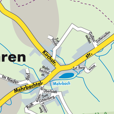 Stadtplan Mehren (Westerwald)