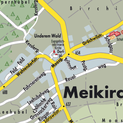 Stadtplan Meikirch