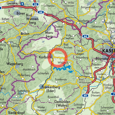 Landkarte Meineringhausen