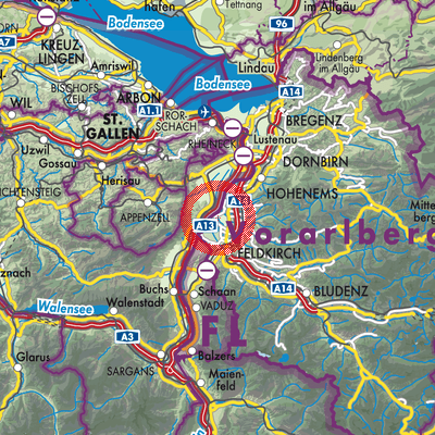 Landkarte Meiningen