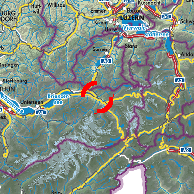 Landkarte Meiringen