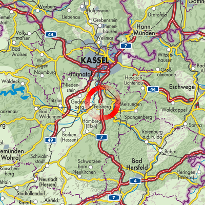 Landkarte Melgershausen