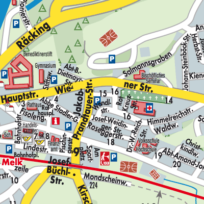 Stadtplan Melk