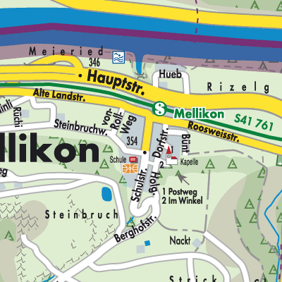 Stadtplan Mellikon