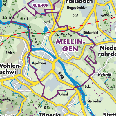 Übersichtsplan Mellingen