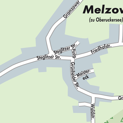 Stadtplan Melzow