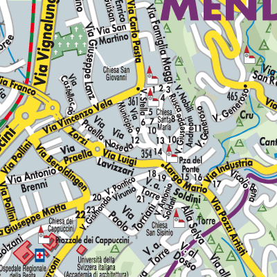 Stadtplan Mendrisio