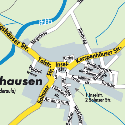 Stadtplan Mengshausen