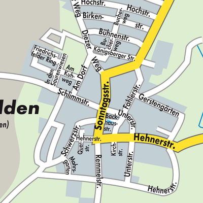 Stadtplan Mensfelden