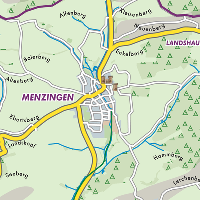 Übersichtsplan Menzingen