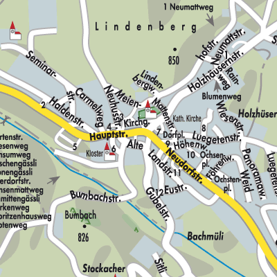 Stadtplan Menzingen
