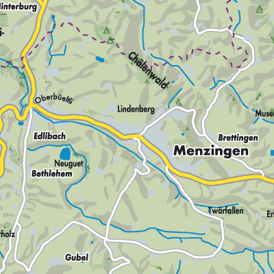 Übersichtsplan Menzingen