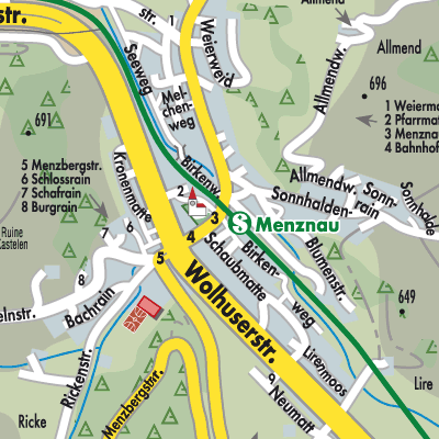 Stadtplan Menznau