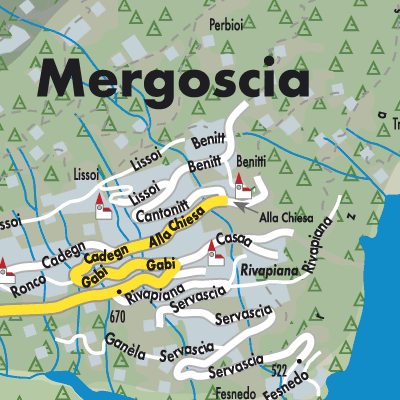 Stadtplan Mergoscia