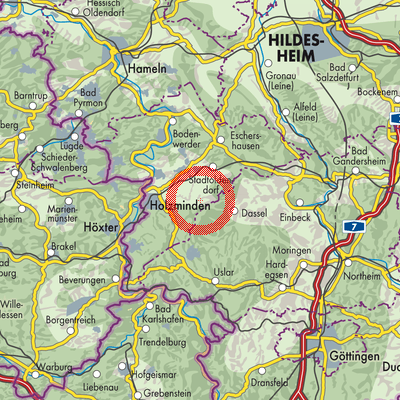 Landkarte Merxhausen