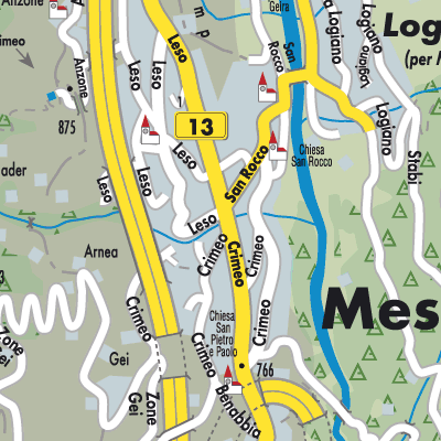 Stadtplan Mesocco