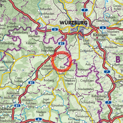 Landkarte Messelhausen