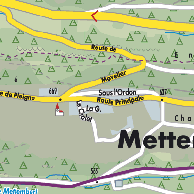 Stadtplan Mettembert