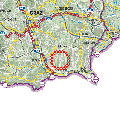 Landkarte Mettersdorf am Saßbach